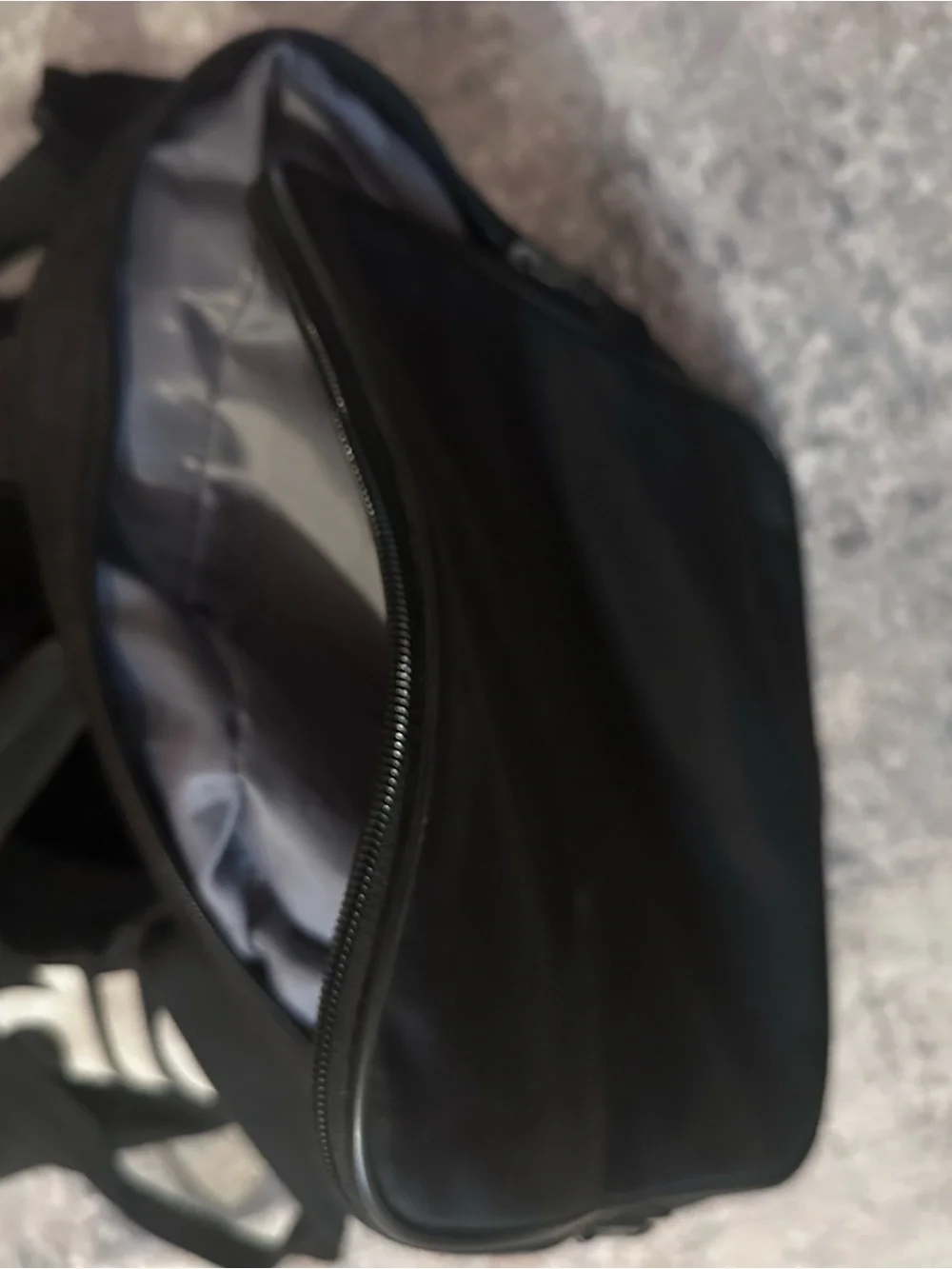 adidas Black Duffel Bag with White Logo